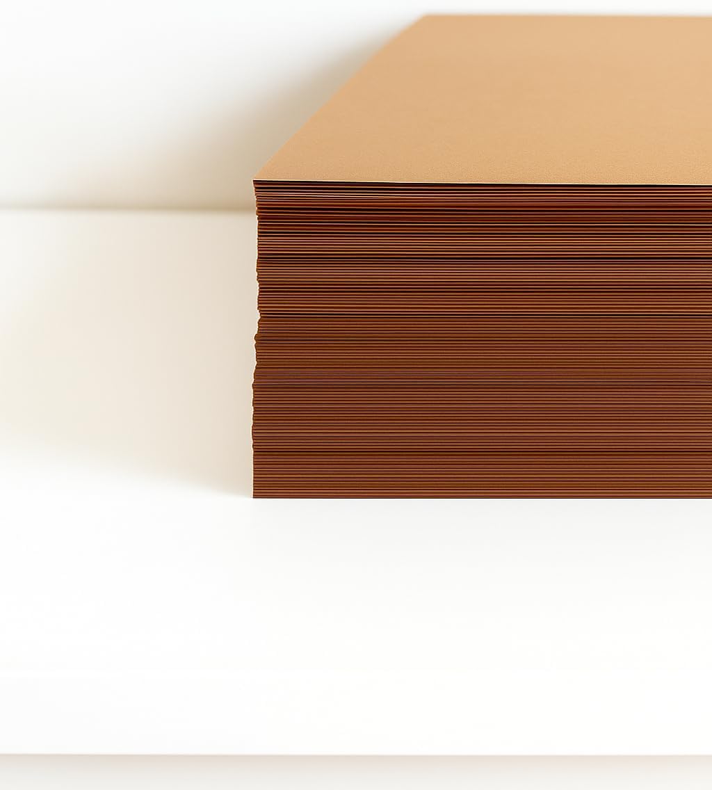 60 Pieces Dark Brown Chart Papers (50cm x 70cm for Arts – Crafts – and School Projects)