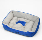 72 Pieces Plush Comfort Pet Bed - Blue -s (70X50X15 cm)