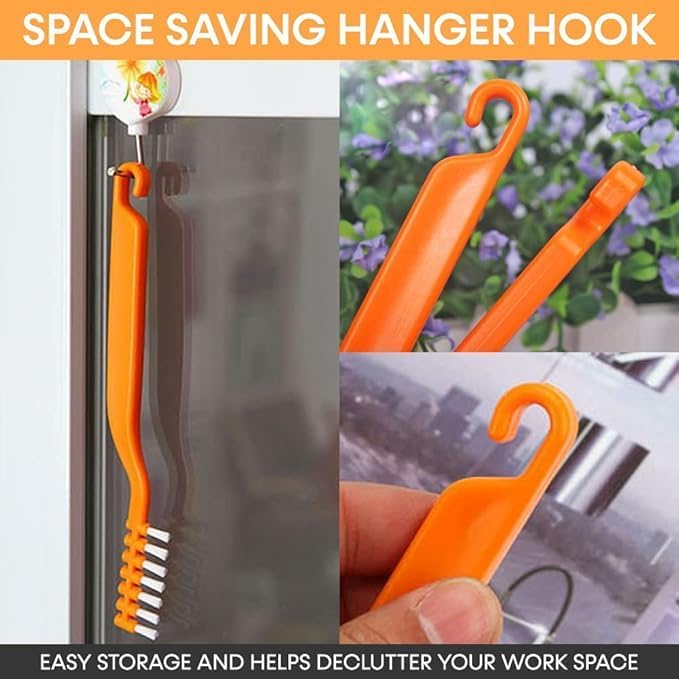 Multifunctional Triangle Gap Brush – Ergonomic Design – White