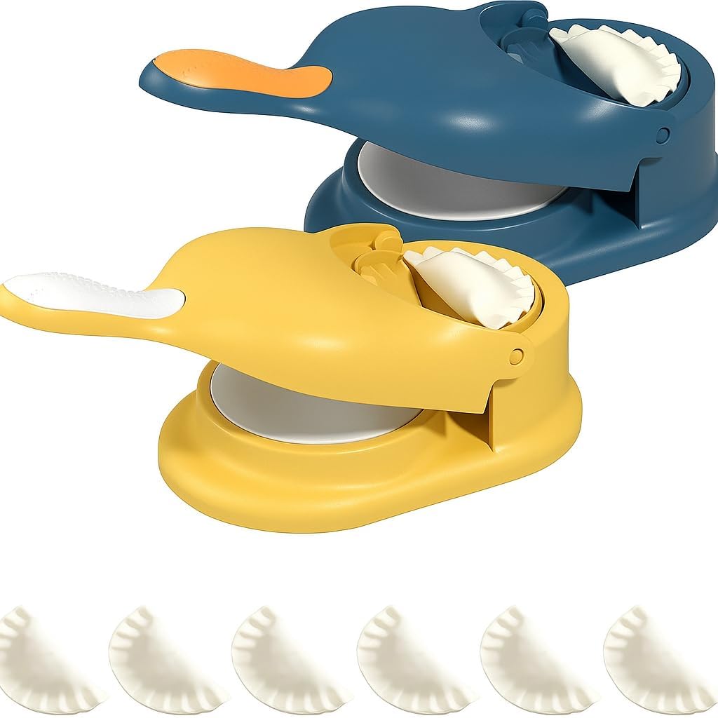 96 Pieces Dumpling Maker Ghughra Momos Machines (2 in 1 Skin Press Mould – Gujiya Making – Kitchen Tool – Puri Maker – Best Gift for Women Girls – Pack 1)