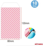 144 Pieces 10 Pieces Food Bags (13x8cm Pink for Deli – Bakery – Takeaway Packaging)