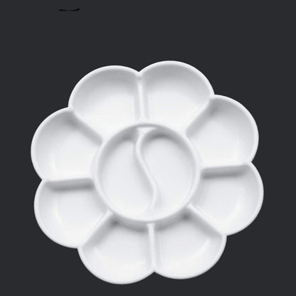 Painting Plate 145mm x 145mm White, 1 PC, Ideal for Art Projects and Crafts