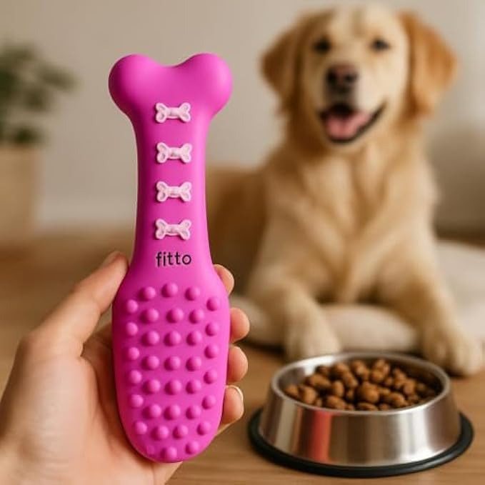 144 Pieces Dog Bone Toy Pink - Chew & Fetch Toys for Puppies & Small Dogs (16.2 x 4.3 cm – Interactive Pet Chew Bone)