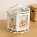 72 Pieces White Rotating Photo Frames with 6 Picture Slots and Music for Home Decor