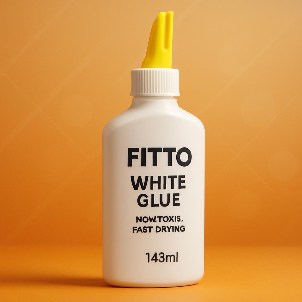 White Glue 142ml – Non-Toxic, Fast-Drying Adhesive for Crafts, School, and Office Projects – Strong Bond for Paper, Wood, Fabric, and More – Safe and Easy to Use for All Ages