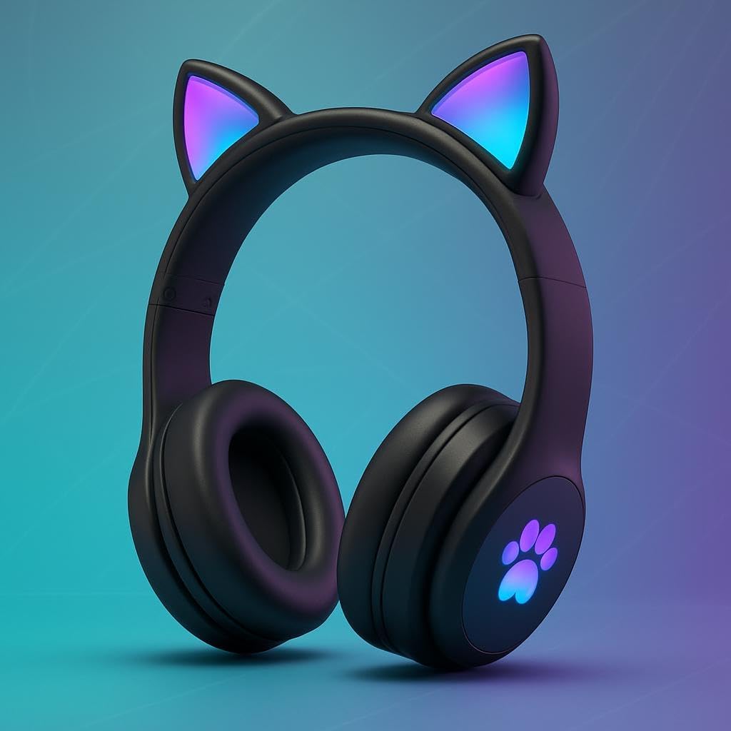 96 Pieces Unicorn Headphones Bluetooth Foldable Stereos with Mic