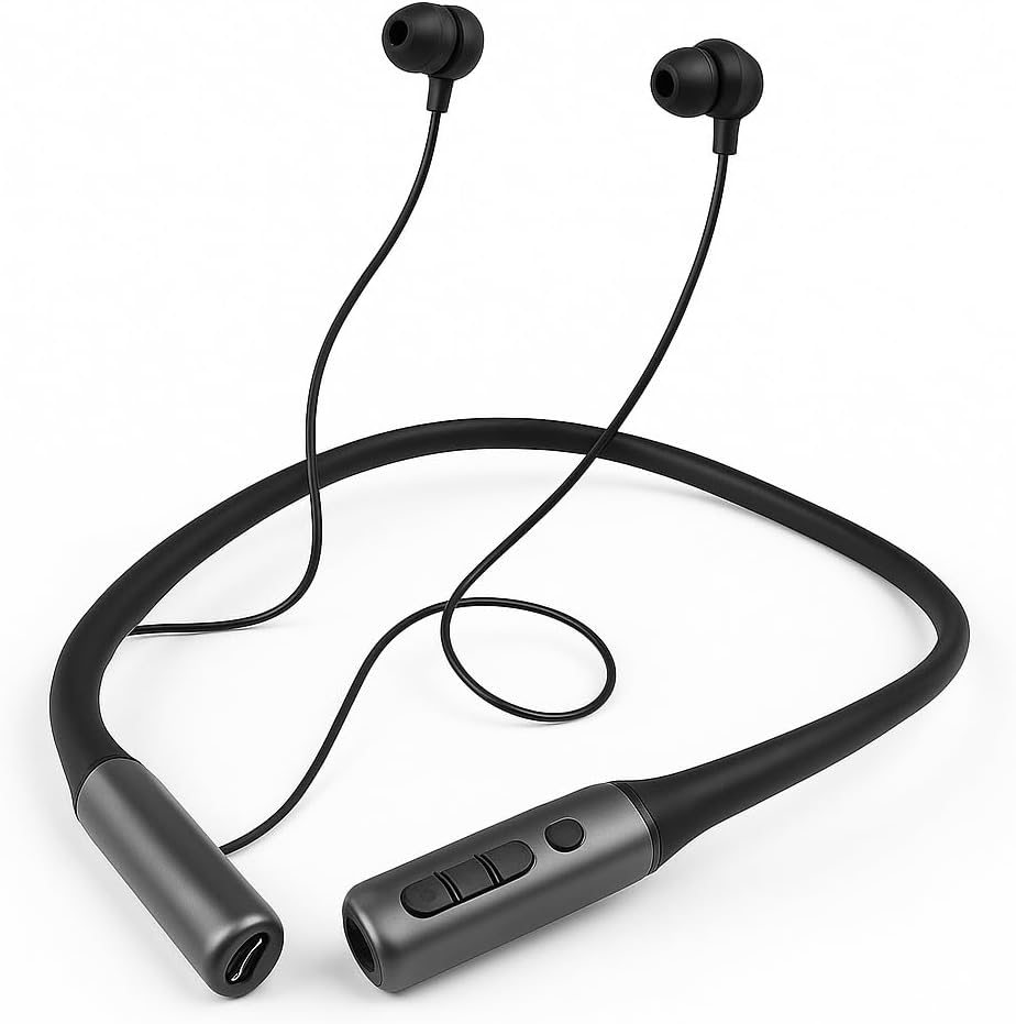 72 Pieces Wireless Neckband Earphones with Built-in Memory Card Slot Bluetooth 5.0 In-Ear Sports Headphones