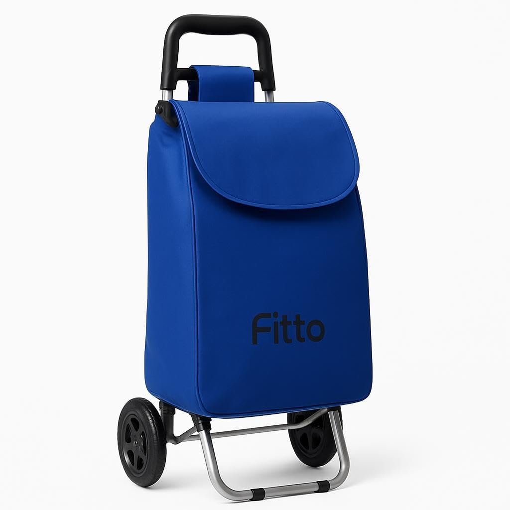 72 Pieces Blue Shopping Trolleys with Wheels (16mm Carbon Steel – 33L Capacity – 53*31*20CM)