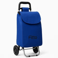 72 Pieces Blue Shopping Trolleys with Wheels (16mm Carbon Steel – 33L Capacity – 53*31*20CM)