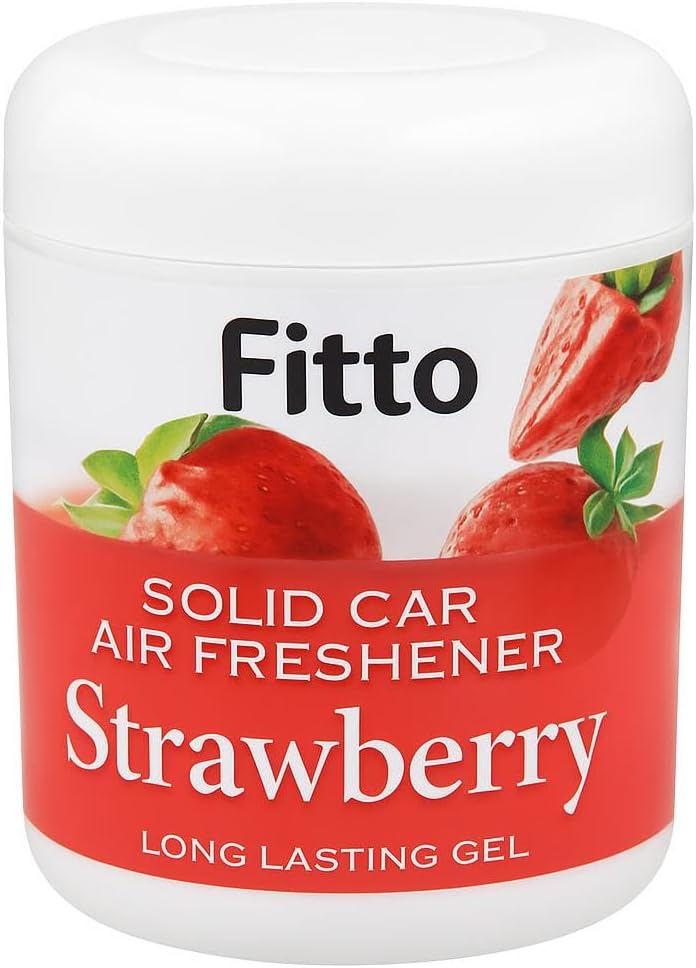 120 Pieces Solid Car Air Freshener Gel Strawberry Scents (Long Lasting Gel Odor Eliminator for Car Interior and Dashboard – 200gms)
