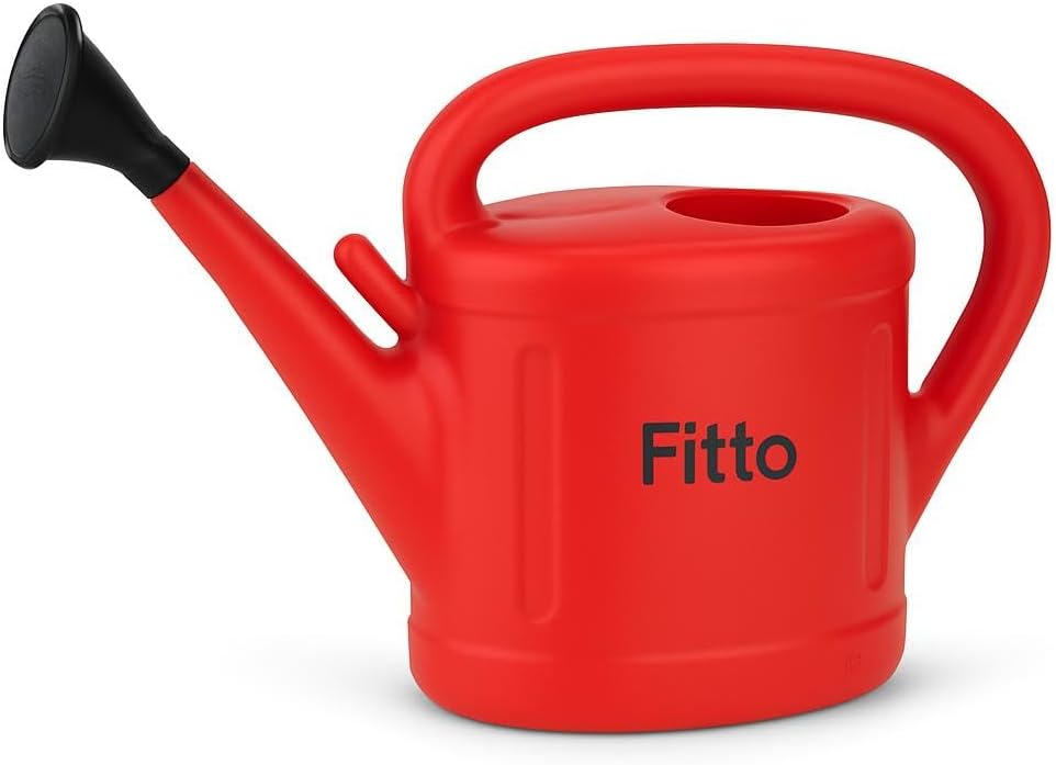 96 Pieces Red Plastic Watering Cans with Long Spout - (5 Litre Capacity)
