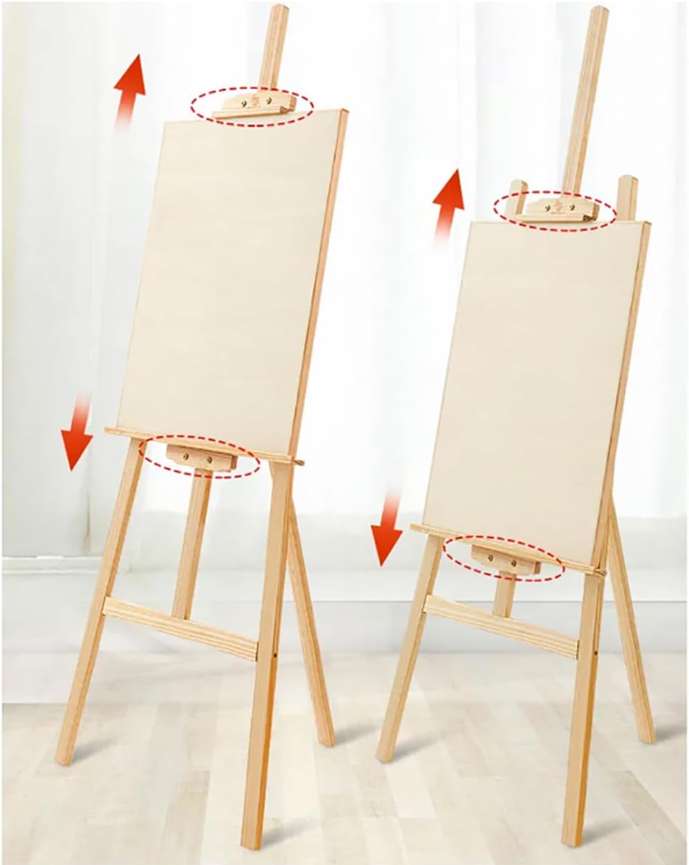 Wooden Stand Easel 70 cm for Painting, Display, Art Projects, Adjustable Artist Easel