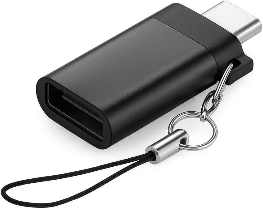 Type C to USB OTG Adapter for Mobile, Black