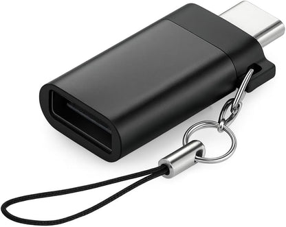 Type C to USB OTG Adapter for Mobile, Black