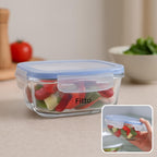 120 Pieces Square Glass Storage Food Containers (400ml)