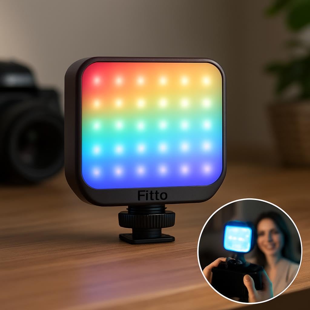 96 Pieces RGB Color Pocket Videos for Photography and Videography