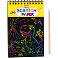 144 Pieces Rainbow Scratch Paper Art Sets (10 Black Scratch Sheets 14 x 20.5 cm with Wooden Stylus – Spiral-Bound Drawing Pad for Doodling – Crafts and Creative Activities)