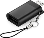 96 Pieces Micro USB to USB OTG Adapters for Mobile Devices (Black)