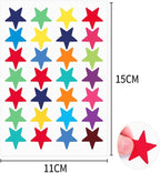 144 Pieces Adhesive Labels Smiles (5 Sheets – 11x15cm – 45 Star Labels – Decorative Stickers for Crafts and Organization)