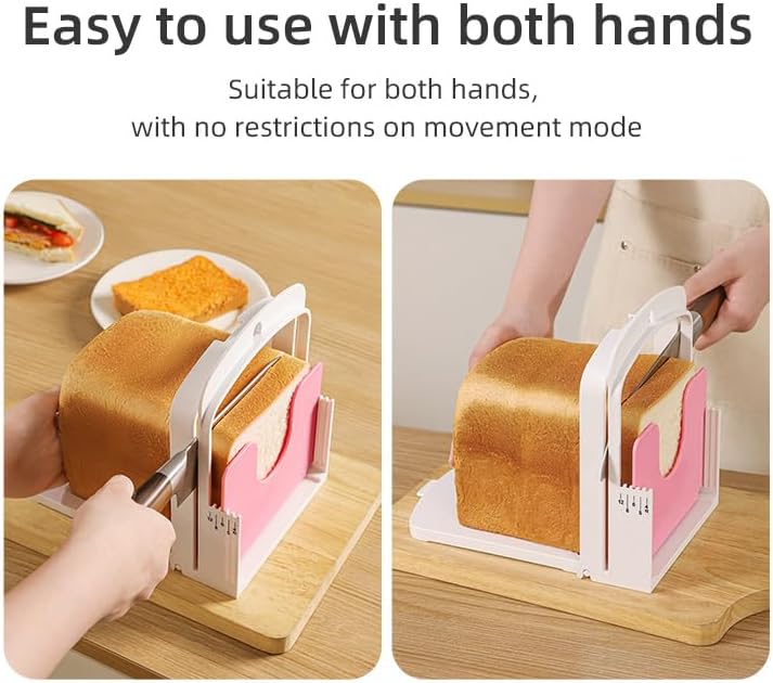 96 Pieces Wall-Mounted Bread Slicer - Compact Pink ands