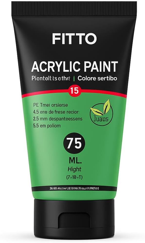 120 Pieces 75ml Acrylic Paints for Arts & Crafts and DIY Projects