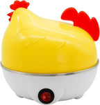 96 Pieces Hen-Shaped Yellow Egg Cooker - 7 Egg Capacities (Fast Electric Boiler for Hard – Soft – and Medium Eggs – Compact and Portable – Easy to Clean – Automatic Shutoff)