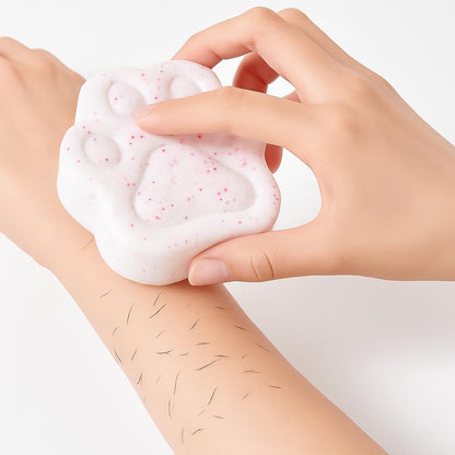 PVA Cat Paw Scrubbing Sponge – Soft, Absorbent, White & Pink
