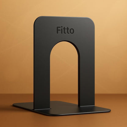 2 Pieces Black Bookends 17x12.6cm for Books and Home Office Decor