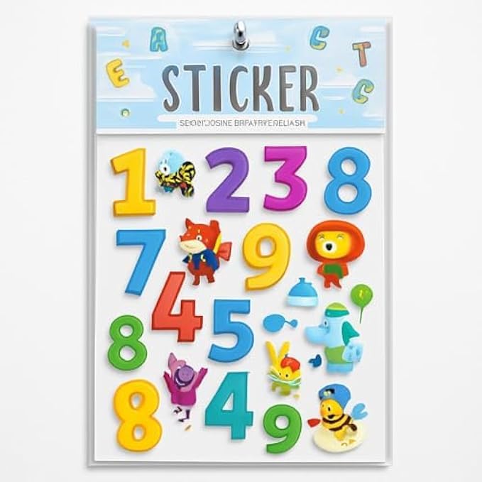 144 Pieces Numbers Stickers Assorted Colors - Self-Adhesive Vinyl Number Labels 0-9 Peel & Stick Decorative Number Decals for Planners Scrapbooks DIY Crafts Kids