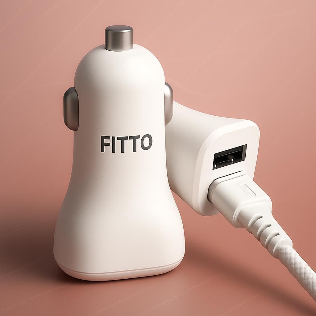 Fast Dual USB Car Lighter Charger Set with Android Huawei Type C Cable