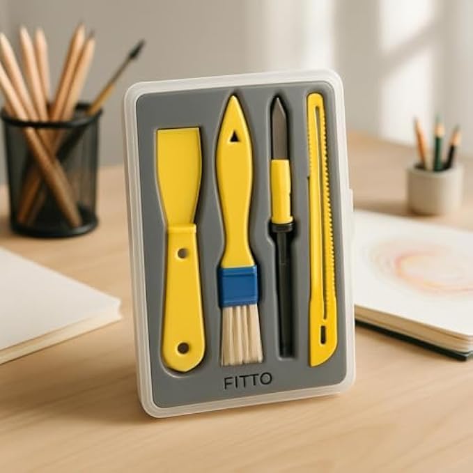 96 Pieces Model Making Tool Sets with Brush (Scalpel – Putty Knives & Mini Screwdriver for Hobby – Craft – DIY)