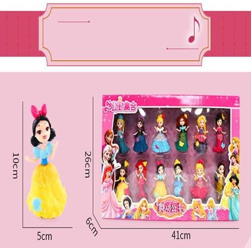 72 Pieces 12-Piece Princess Doll Sets (Soft Glue Dolls for Girls – Perfect for Pretend Play – Dance & Dress-Up – Princess-Themed Toy Set – Ideal Gift for Kids Ages 3+.)