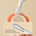 96 Pieces Cup Cleaning Kits (Multi-Brush Design – 6 Pieces – White & Grey)
