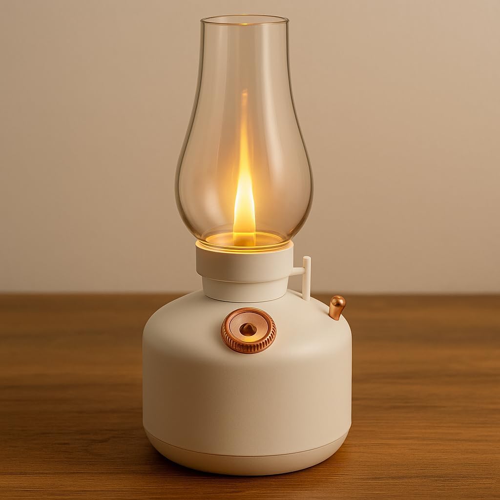72 Pieces Air Humidifier Vintage Lamp Night Light - Ultrasonic Cool Mist Humidifiers (LED Night Light with Adjustable Brightness – Quiet Operation for Home – Bedroom – Office – and Nursery)