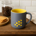 144 Pieces Plastic Mugs with Matte Purple Exterior and Bright Yellow Interior (350ml – Durable and Lightweight)