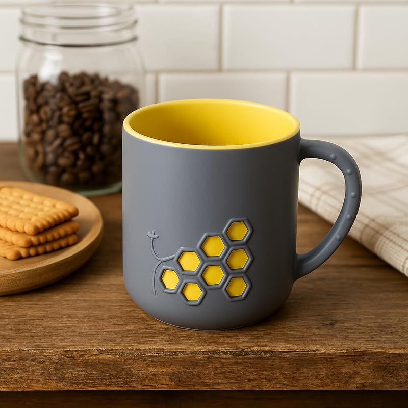 144 Pieces Plastic Mugs with Matte Purple Exterior and Bright Yellow Interior (350ml – Durable and Lightweight)