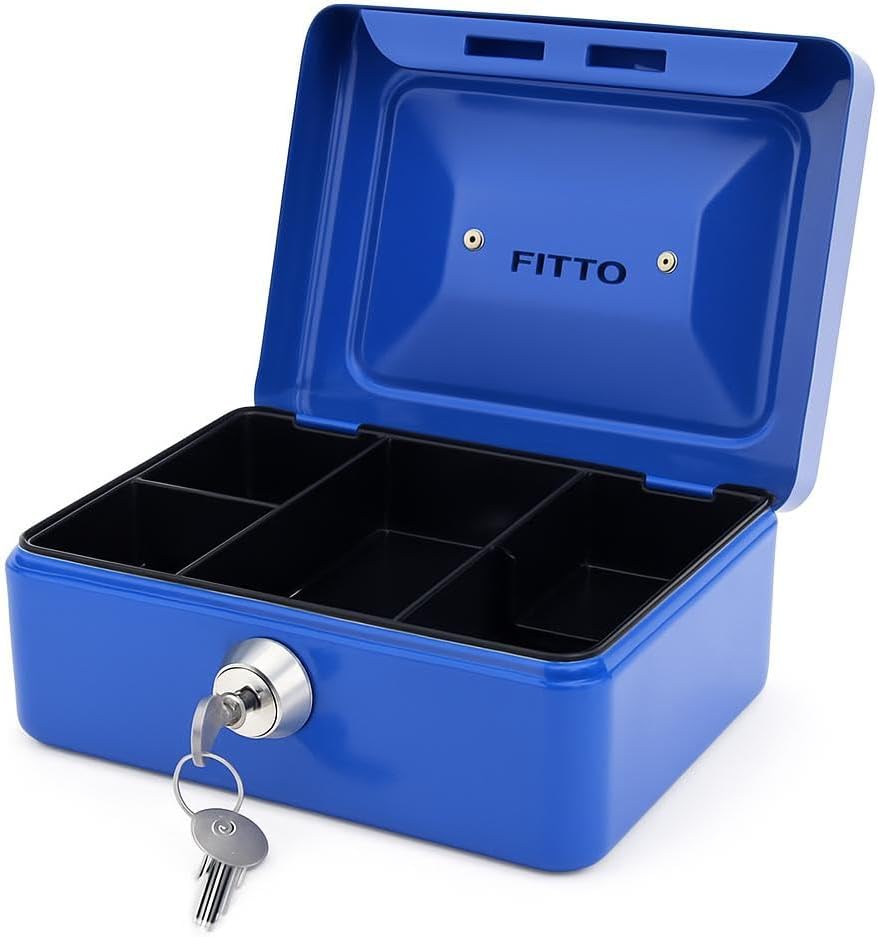 72 Pieces Deposit Boxes (9x12.5cm Blue – Secure Storage for Documents and Valuables)
