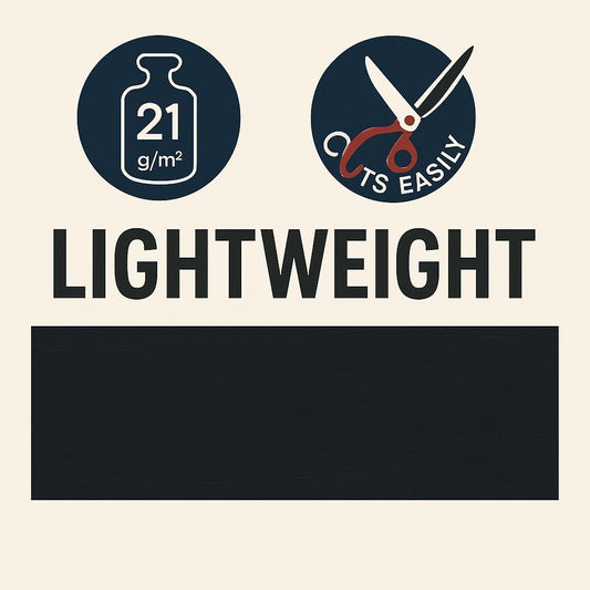 Crepe Paper 200cm x 50cm Black for Crafts, Decorations, and DIY Projects