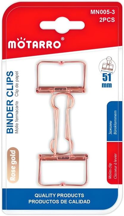 120 Pieces Binder Clip 2 Packs (51mm Large Paper Clamps for Office and School Supplies)
