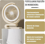 60 Pieces Rechargeable High-speed Table Fans with USB Charging (Portable Moon Fan – Silent Fan Rotates 360° – Multicolour)