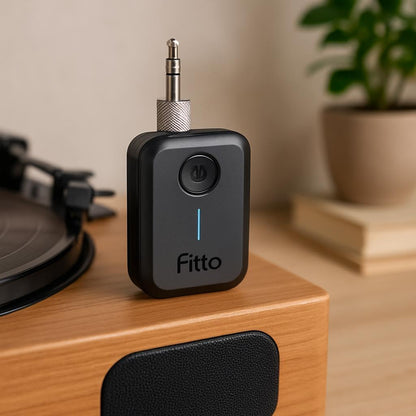 3.5mm Wireless Bluetooth Audio Receiver Adapter Universal for Speakers, Headphones, Car Stereo, Black