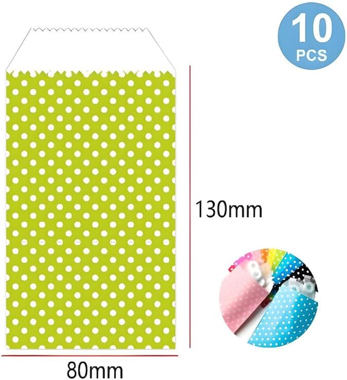 144 Pieces 10 Pieces Food Bags (13x8cm Green for Food Storage and Kitchen Organization)