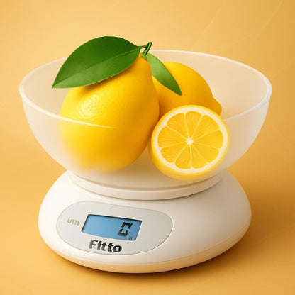 Digital Kitchen Scale – Portable 11lb/5kg Ultra-Slim Design – Includes Removable Bowl for Precision Weighing – Perfect for Cooking, Baking, and Meal Prep