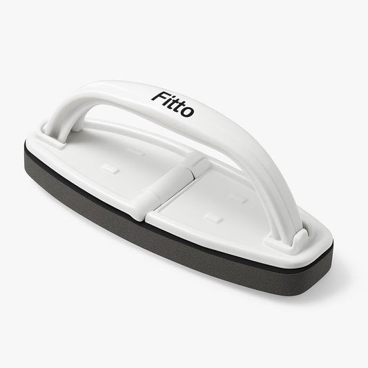 Ergonomic Stove Cleaning Brush with PVA Sponge - White