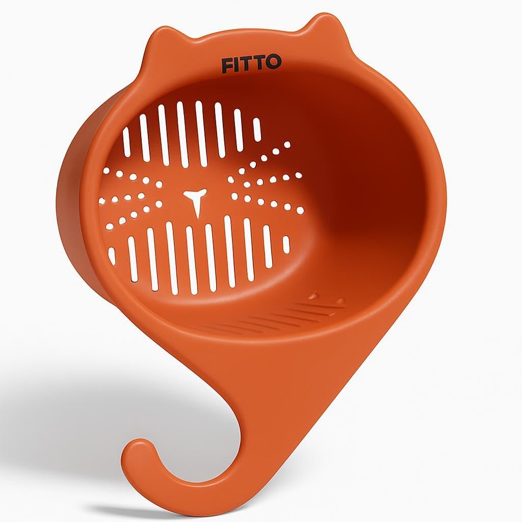 Plastic Rice Bowl – Household Rice Cleaner Strainer, Kitchen Vegetable Strainer with Handle, Portable Sink Colander for Fruits, Grains, Potatoes