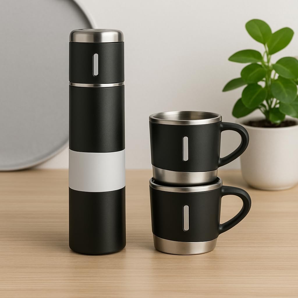 500ML Vacuum Flask Stainless Steel Water Bottle with Gift Box | Insulated Coffee Tumbler for Hot & Cold Drinks | Travel Mug for Office, Home, and Outdoors | Leakproof & Durable