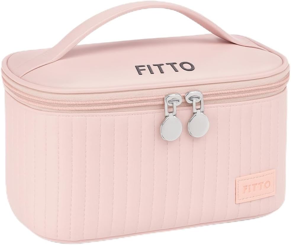 96 Pieces Pink Makeup Bags (Large Capacity Travel Cosmetic Bag – Portable Toiletry Organizer for Women – Waterproof Storage Pouch with Compartments – Durable and Lightweight Vanity Case – Assorted Colors)