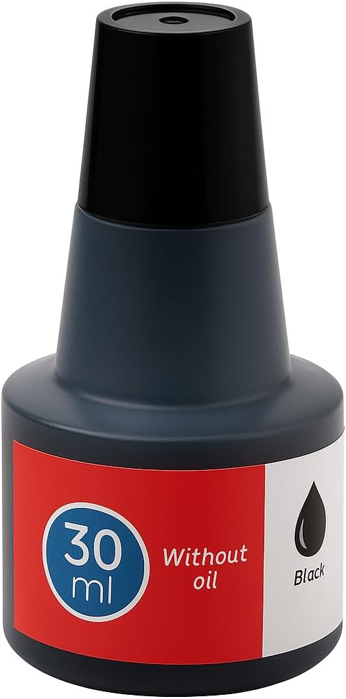 30ml Black Stamp Pad Ink for Office, Craft & DIY Use