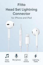 96 Pieces Head Set Lightning Connectors for iPhone and iPad