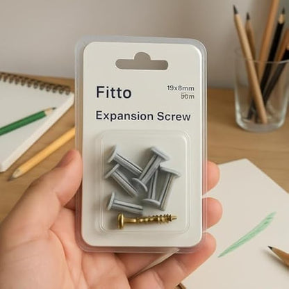 Expansion Screw 13x8mm Pack of 3 - Wall Anchor Fixings Sleeve Anchor for Concrete Masonry Plasterboard